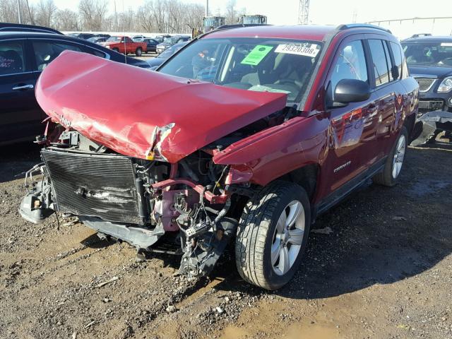 1C4NJCEB1CD685346 - 2012 JEEP COMPASS LA RED photo 2