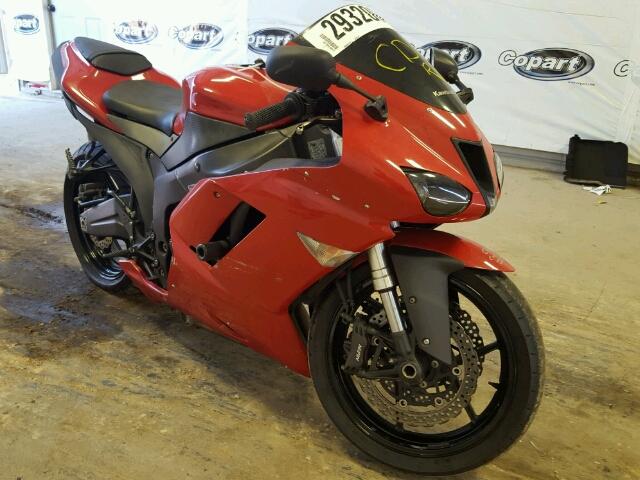 JKAZX4P197A019248 - 2007 KAWASAKI ZX600 P RED photo 1