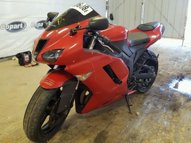 JKAZX4P197A019248 - 2007 KAWASAKI ZX600 P RED photo 2