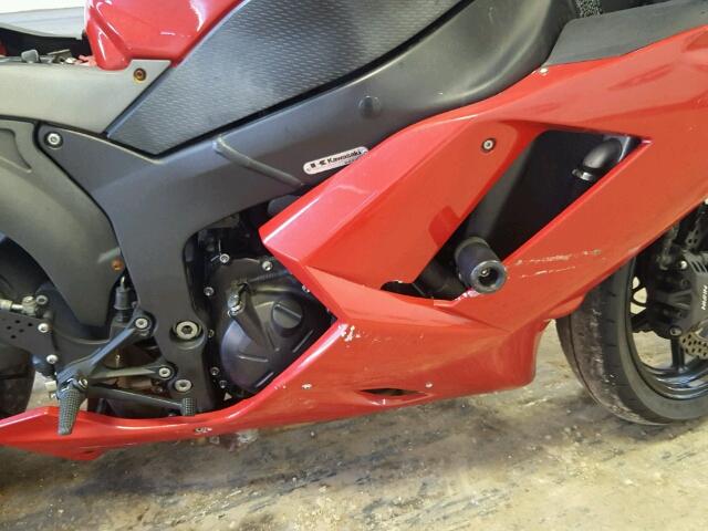 JKAZX4P197A019248 - 2007 KAWASAKI ZX600 P RED photo 7