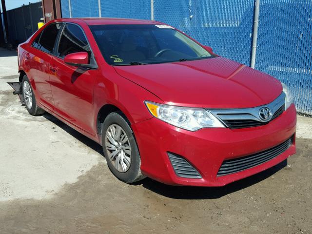4T1BF1FK2CU514298 - 2012 TOYOTA CAMRY RED photo 1