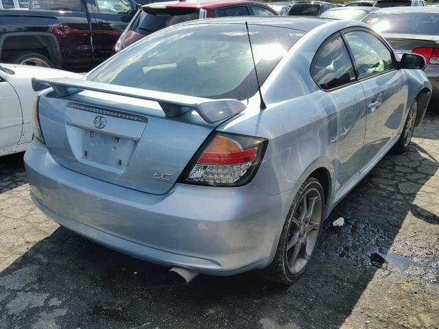 JTKDE167370200676 - 2007 TOYOTA SCION TC BLUE photo 4