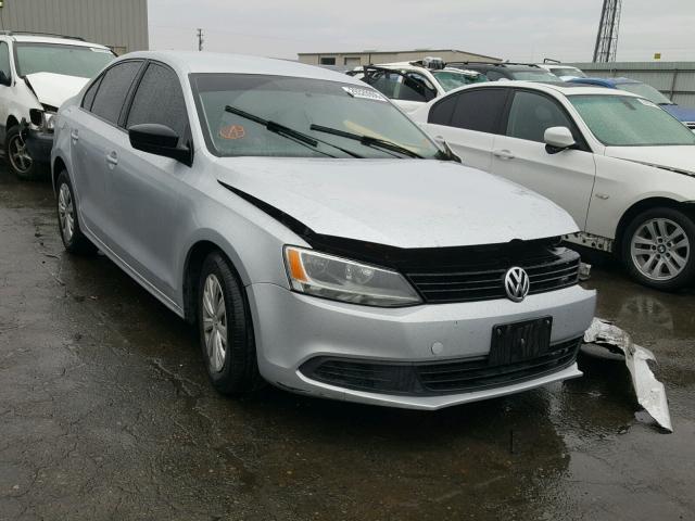 3VW2K7AJ8DM296310 - 2013 VOLKSWAGEN JETTA BASE 银色 照片 1
