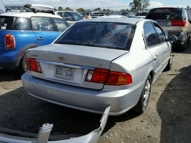 KNAGD126315094662 - 2001 KIA OPTIMA MAG SILVER photo 4