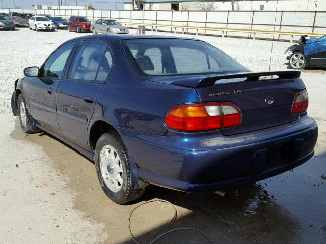 1G1NE52M5X6256039 - 1999 CHEVROLET MALIBU LS Mavi foto 3