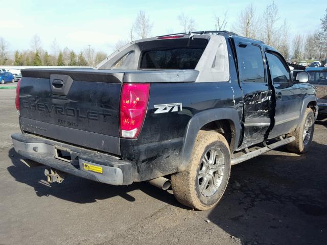 3GNEK12Z96G125415 - 2006 CHEVROLET AVALANCHE BLACK photo 4