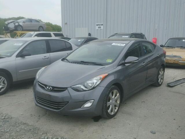 5NPDH4AEXBH075029 - 2011 HYUNDAI ELANTRA SILVER photo 2