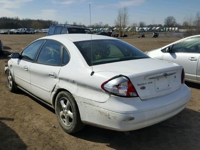 1FAFP55UX2G147618 - 2002 FORD TAURUS SES WHITE photo 3