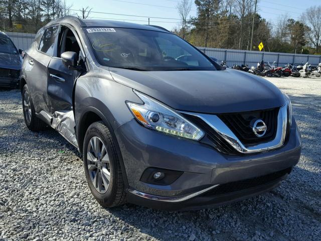 5N1AZ2MGXHN174598 - 2017 NISSAN MURANO S GRAY photo 1