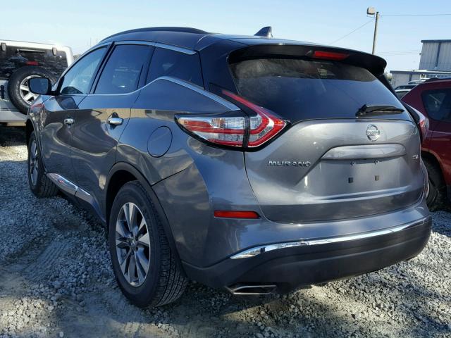 5N1AZ2MGXHN174598 - 2017 NISSAN MURANO S GRAY photo 3