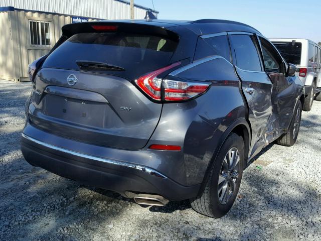 5N1AZ2MGXHN174598 - 2017 NISSAN MURANO S GRAY photo 4