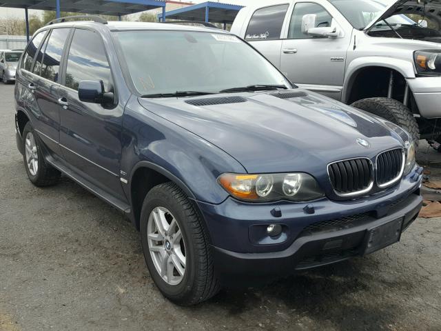 5UXFA13564LU25150 - 2004 BMW X5 3.0I BLUE photo 1