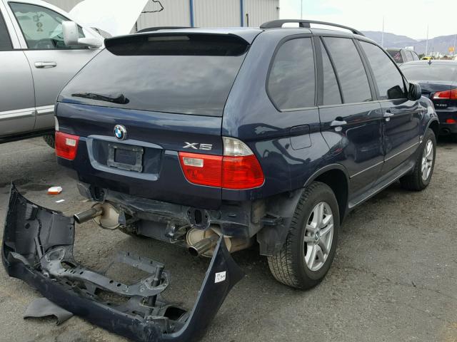 5UXFA13564LU25150 - 2004 BMW X5 3.0I BLUE photo 4