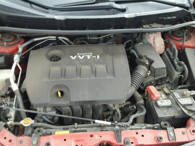 5Y2SP67859Z469578 - 2009 PONTIAC VIBE RED photo 7