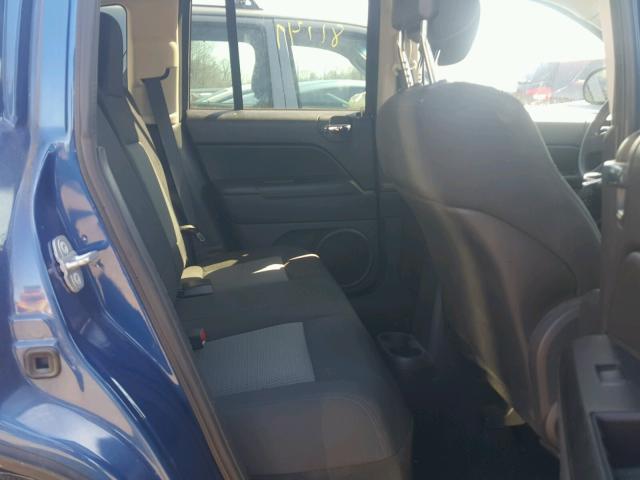 1J4NT4FB7AD515420 - 2010 JEEP COMPASS SP BLUE photo 6