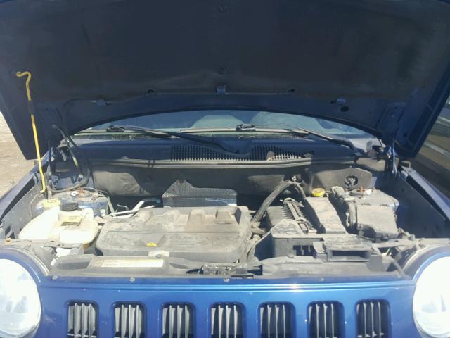 1J4NT4FB7AD515420 - 2010 JEEP COMPASS SP BLUE photo 7