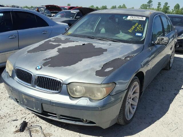 WBAGL63443DP66170 - 2003 BMW 745 I SILVER photo 2