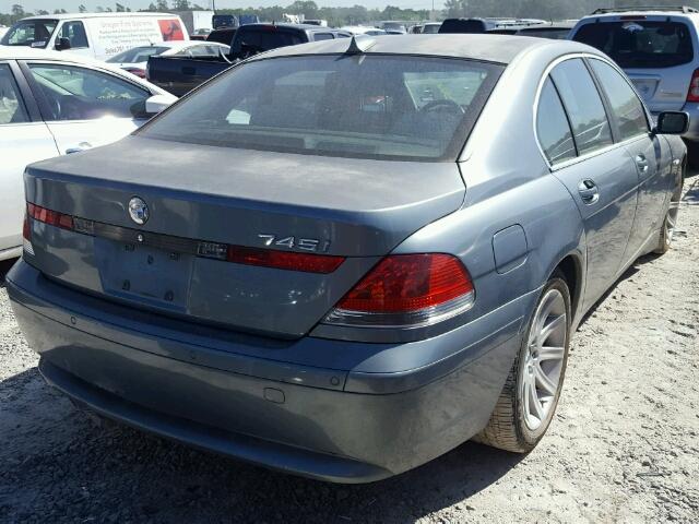 WBAGL63443DP66170 - 2003 BMW 745 I SILVER photo 4