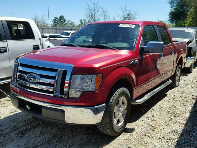 1FTEW1C88AFB86638 - 2010 FORD F150 SUPER BURGUNDY photo 2