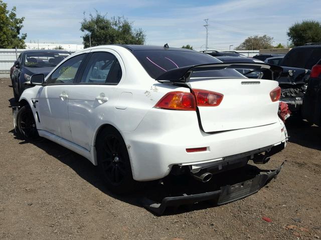 JA3AW86V28U043326 - 2008 MITSUBISHI LANCER EVO WHITE photo 3