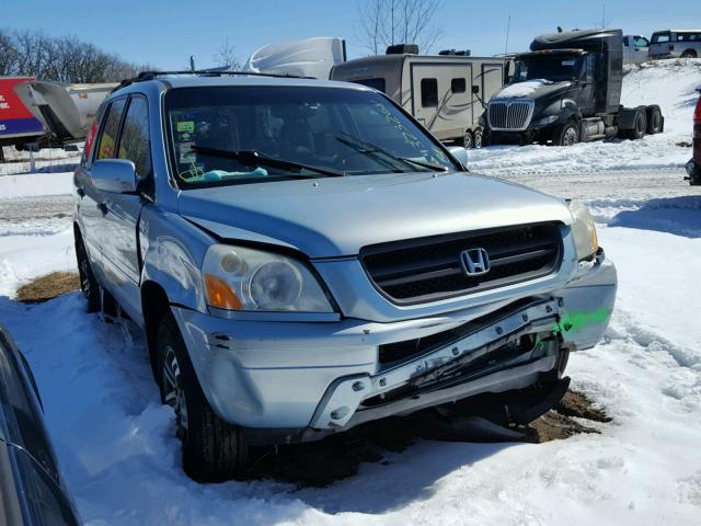 2HKYF18593H524701 - 2003 HONDA PILOT EXL BLUE photo 1