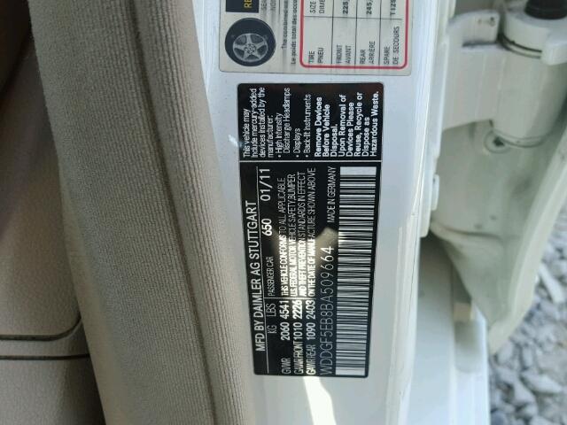 WDDGF5EB8BA509664 - 2011 MERCEDES-BENZ C 300 白色 照片 10