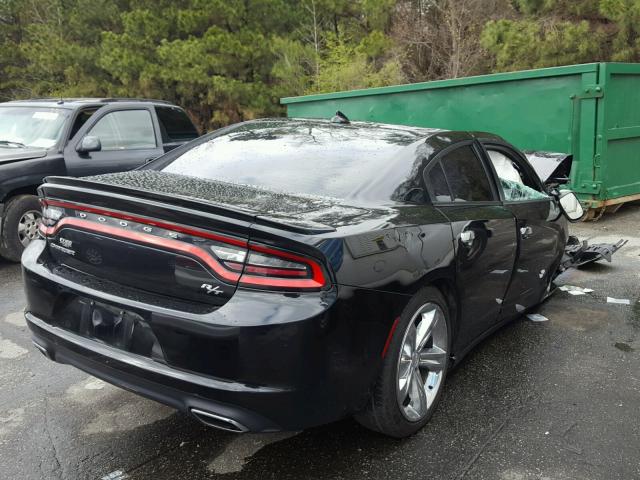 2C3CDXCT6GH132562 - 2016 DODGE CHARGER R/ BLACK photo 4