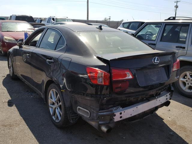 JTHBF5C22D5189923 - 2013 LEXUS IS 250 BLACK photo 3