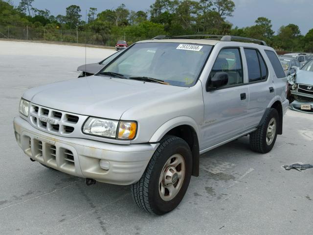 4S2CK58W614337588 - 2001 ISUZU RODEO S SILVER photo 2