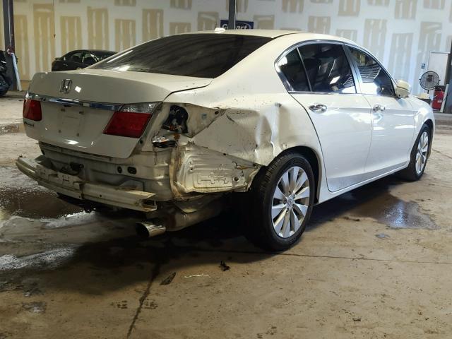 1HGCR2F81DA275955 - 2013 HONDA ACCORD EXL WHITE photo 4