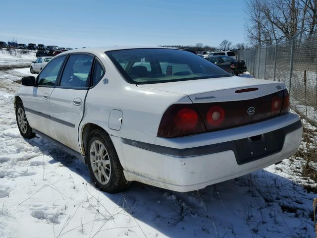 2G1WF52E219211862 - 2001 CHEVROLET IMPALA WHITE photo 3