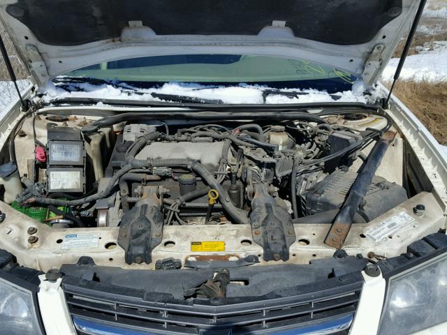 2G1WF52E219211862 - 2001 CHEVROLET IMPALA WHITE photo 7