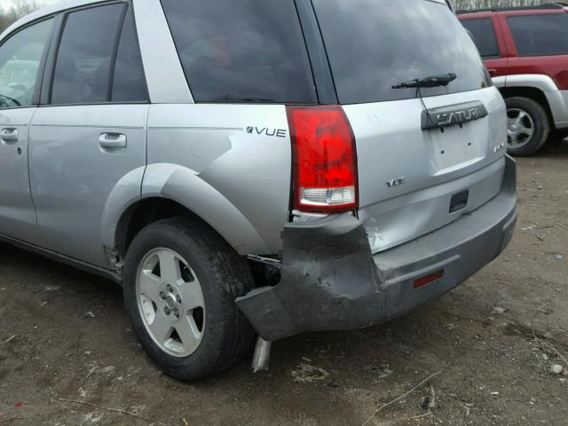 5GZCZ63484S807993 - 2004 SATURN VUE SILVER photo 9