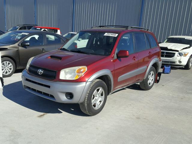 JTEGD20V540019722 - 2004 TOYOTA RAV4 RED photo 2