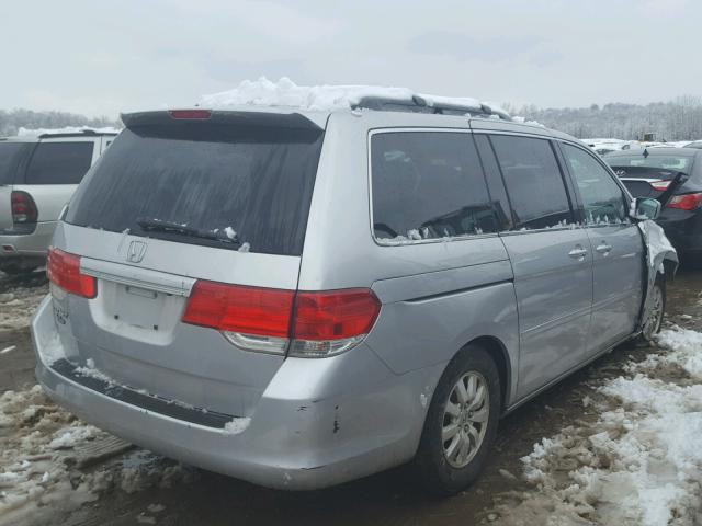 5FNRL3H63AB092605 - 2010 HONDA ODYSSEY EX SILVER photo 4