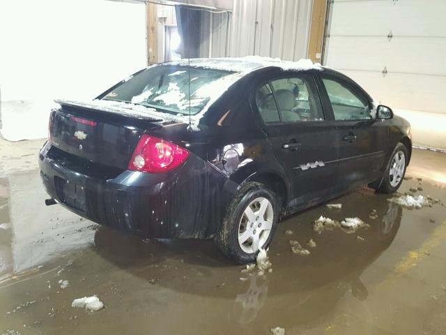 1G1AK52F957628420 - 2005 CHEVROLET COBALT BLACK photo 4