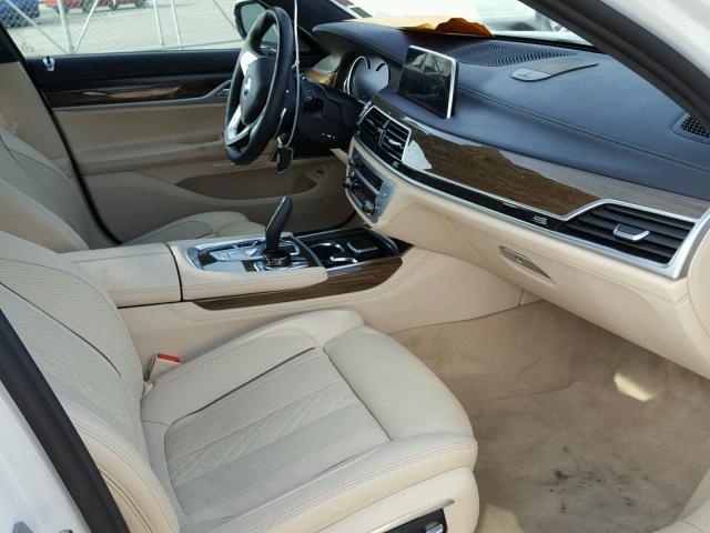 WBA7F0C59GGL99994 - 2016 BMW 750 I WHITE photo 5