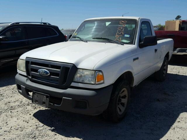 1FTYR10D17PA72876 - 2007 FORD RANGER WHITE photo 2