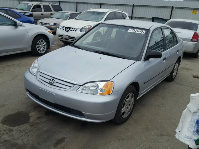 2HGES15152H540094 - 2002 HONDA CIVIC DX SILVER photo 2