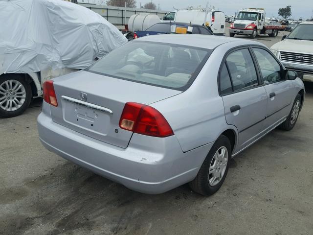 2HGES15152H540094 - 2002 HONDA CIVIC DX SILVER photo 4