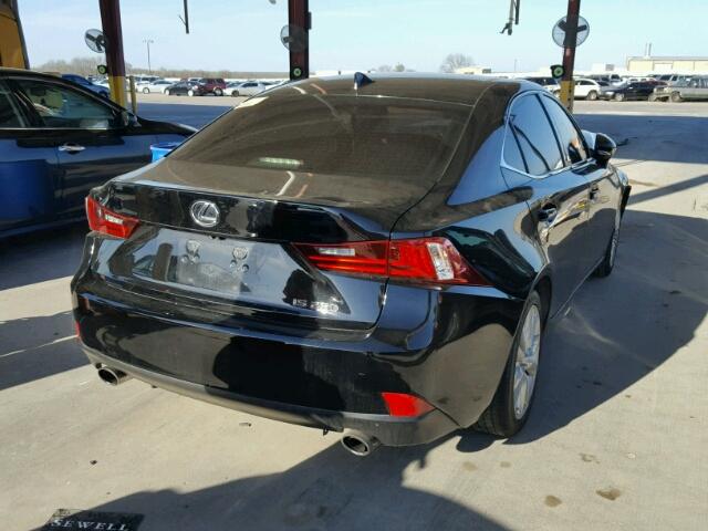 JTHBF1D22E5038072 - 2014 LEXUS IS 250 BLACK photo 4