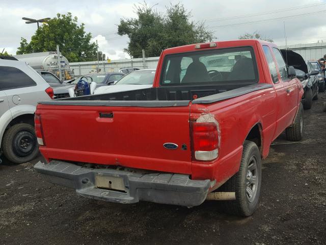 1FTYR14V8YPA01808 - 2000 FORD RANGER SUP RED photo 4