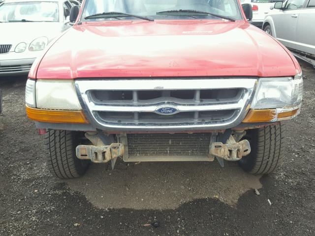 1FTYR14V8YPA01808 - 2000 FORD RANGER SUP RED photo 9