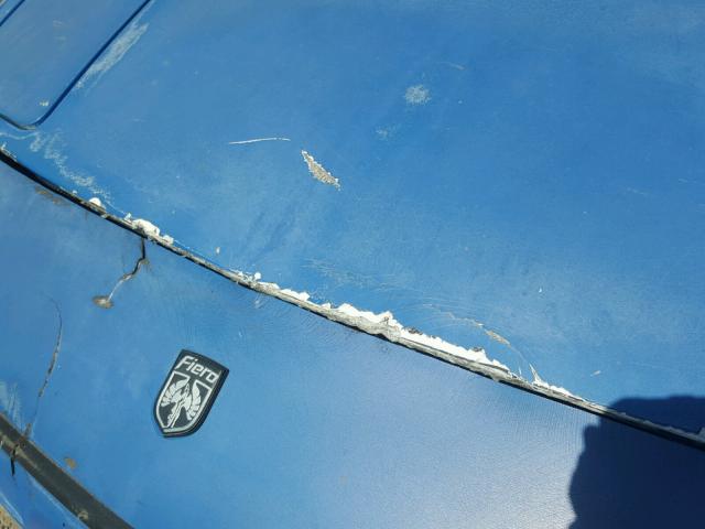 1G2PE11RXHP230171 - 1987 PONTIAC FIERO BLUE photo 10