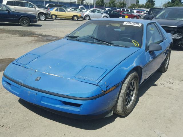 1G2PE11RXHP230171 - 1987 PONTIAC FIERO BLUE photo 2