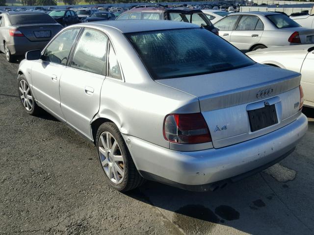 WAUDH68D71A115661 - 2001 AUDI A4 2.8 QUA SILVER photo 3