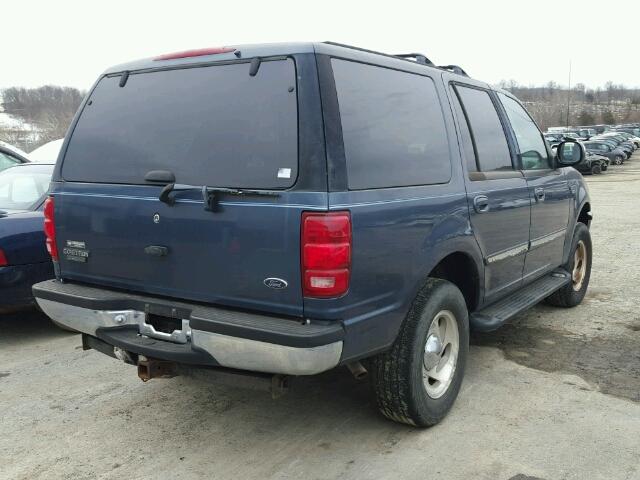 1FMFU18L5WLA00601 - 1998 FORD EXPEDITION BLUE photo 4