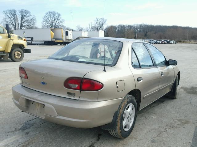 1G1JC524917207688 - 2001 CHEVROLET CAVALIER B GOLD photo 4