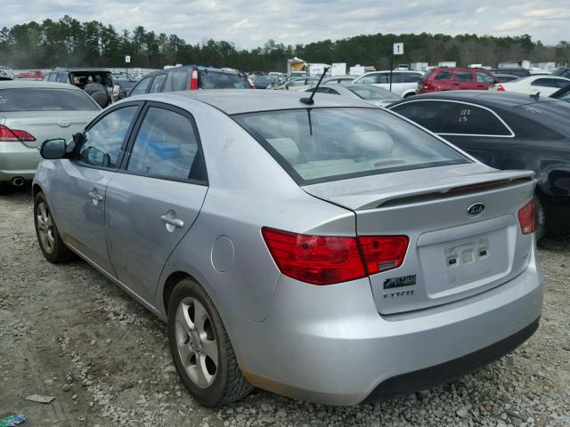 KNAFU4A2XA5249963 - 2010 KIA FORTE EX SILVER photo 3