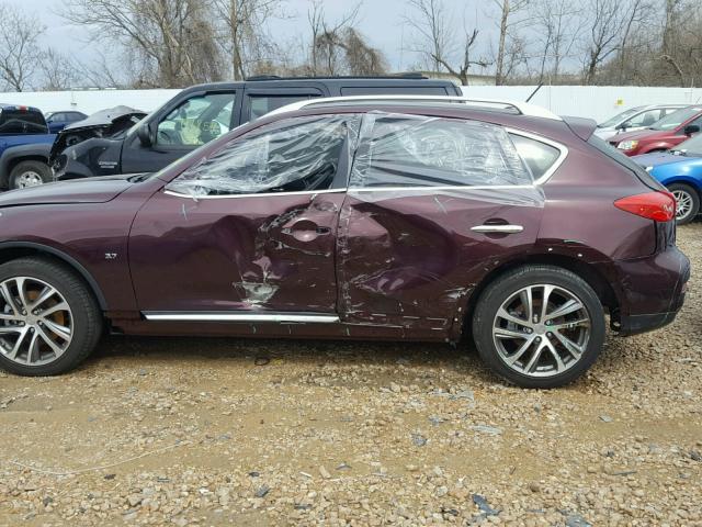 JN1BJ0RR4HM406586 - 2017 INFINITI QX50 MAROON photo 9